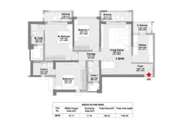 3 BHK Plan